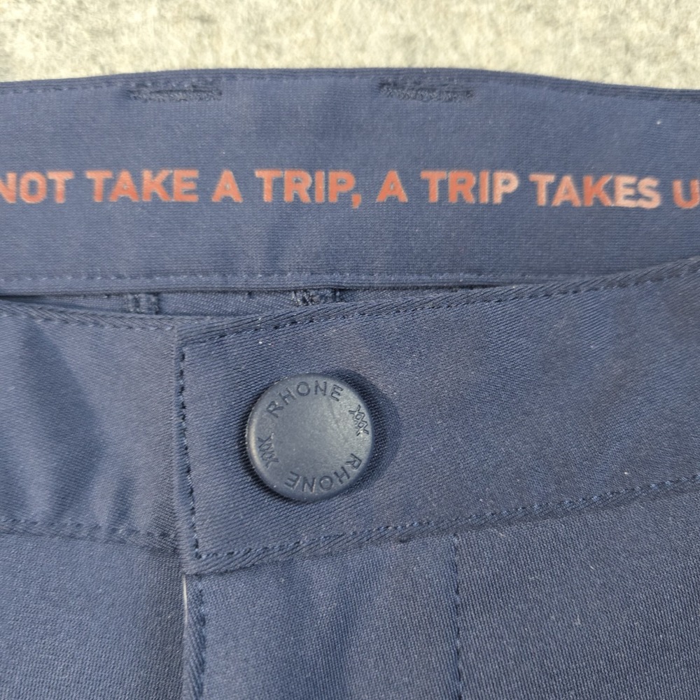 Rhone Pants Mens 31 Blue Golf Preppy Stretch Performance Commuter‎ Slim Fit - Picture 3 of 14